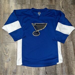 St. Louis Blues Hockey Jersey Youth Xtra Large 14-16 NHL Licensed Blue White‎
